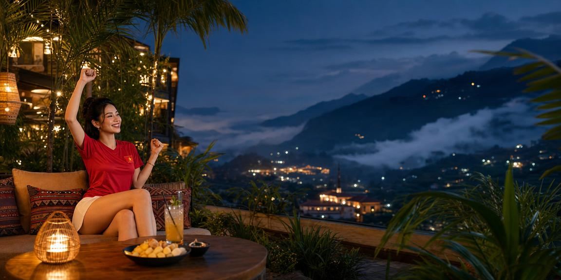 Người dùng Sapa thực hiện giao dịch tài chính casino qua điện thoại bên ly cà phê